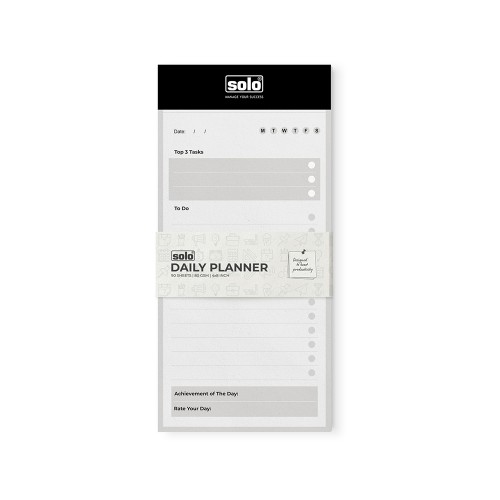 SOLO Daily Planner | Things To Do Pads of 90 tear off sheets | TDPA5